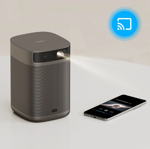 Videoproiector XGIMI MoGo 2 Pro, Full HD 1080p, 400 lumeni, Wi-Fi, gri